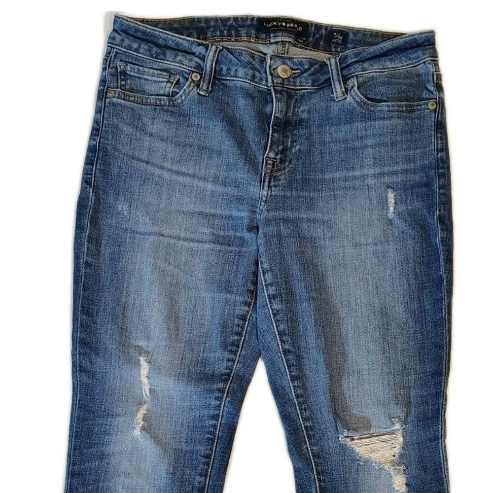 Lucky Brand Jeans Lolita Skinny Ankle Size 6 28 Dark Wash Mid Rise Stretch